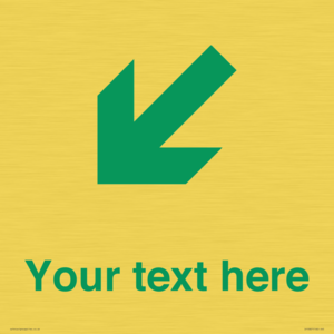 Custom Safe Condition inverse: Green Down left right arrow